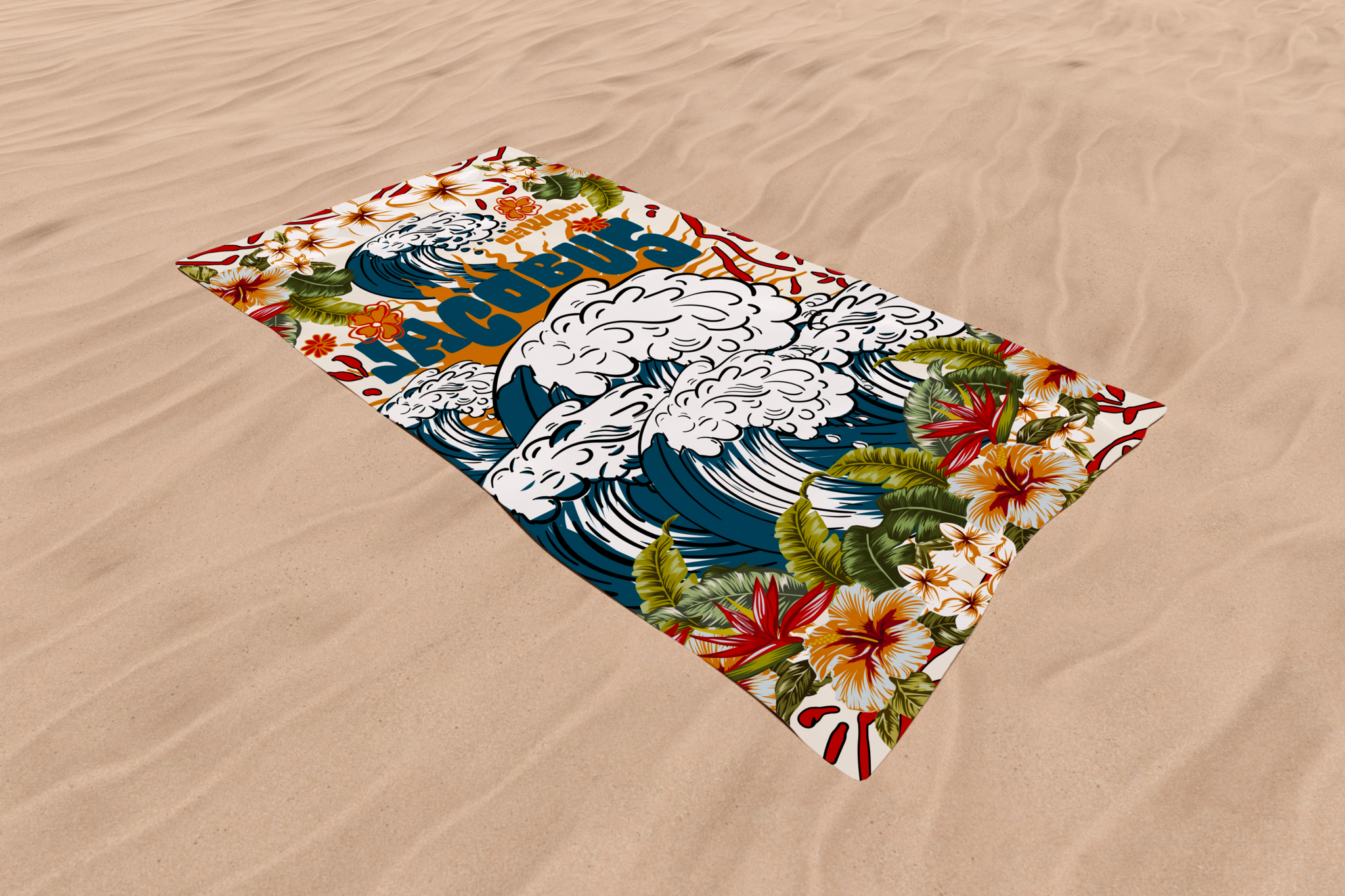 Serviette de Plage VAGUE D'ASIE