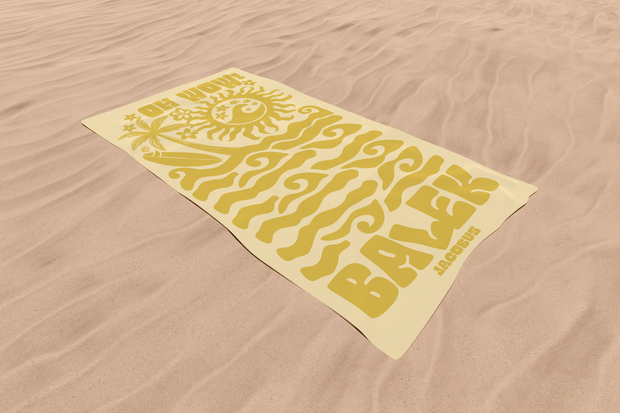 Serviette de Plage BALEK DORÉ