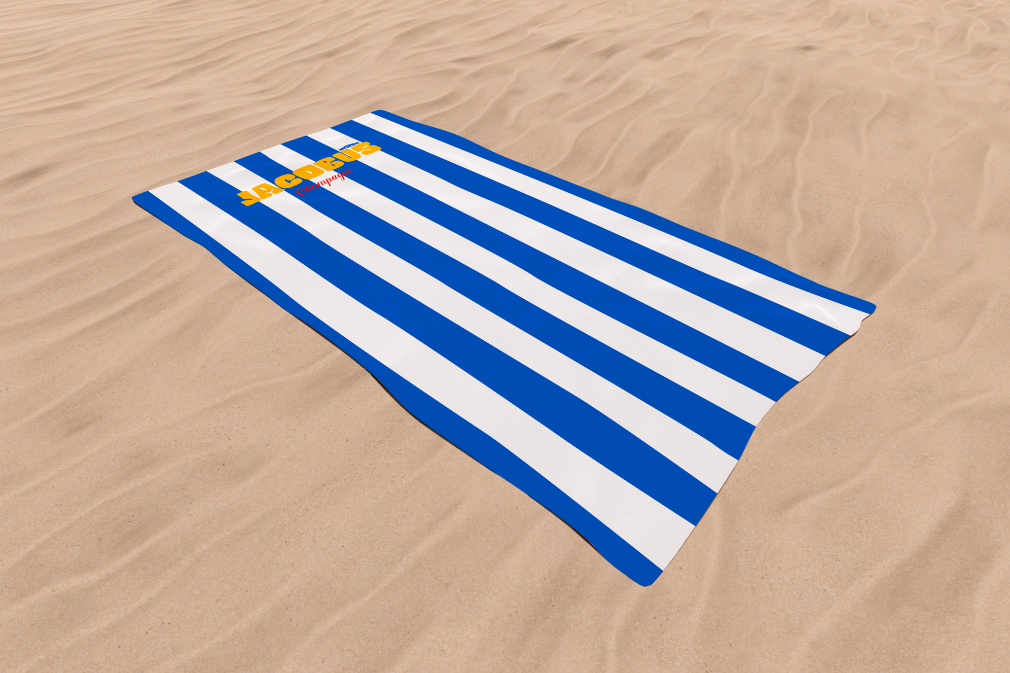 Serviette de Plage BLEU CHAMPAGNE