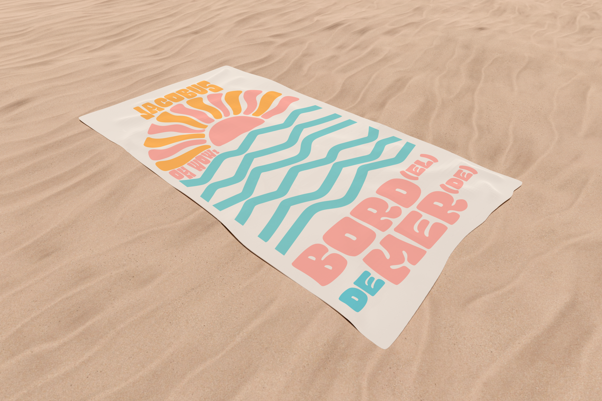 Serviette de Plage BORD(EL) DE MER(DE)