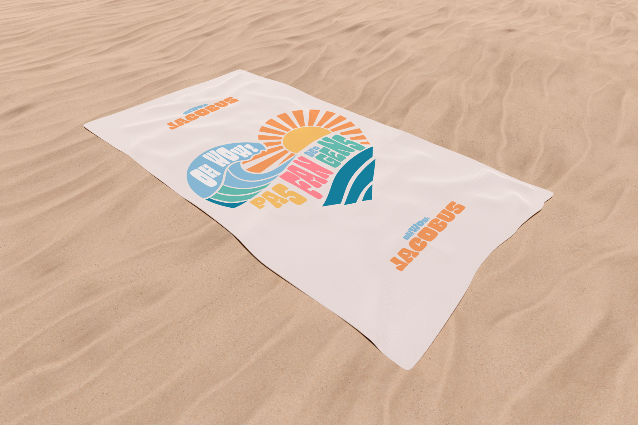 Serviette de Plage COEUR SUR TOI