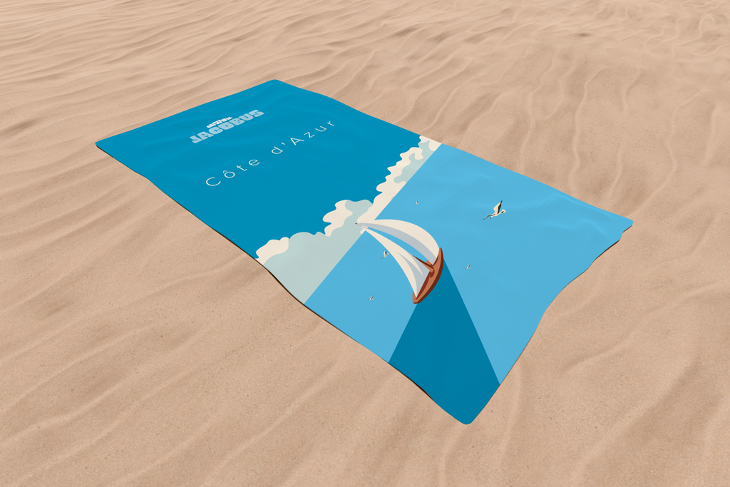 Serviette de Plage CÔTE D'AZUR