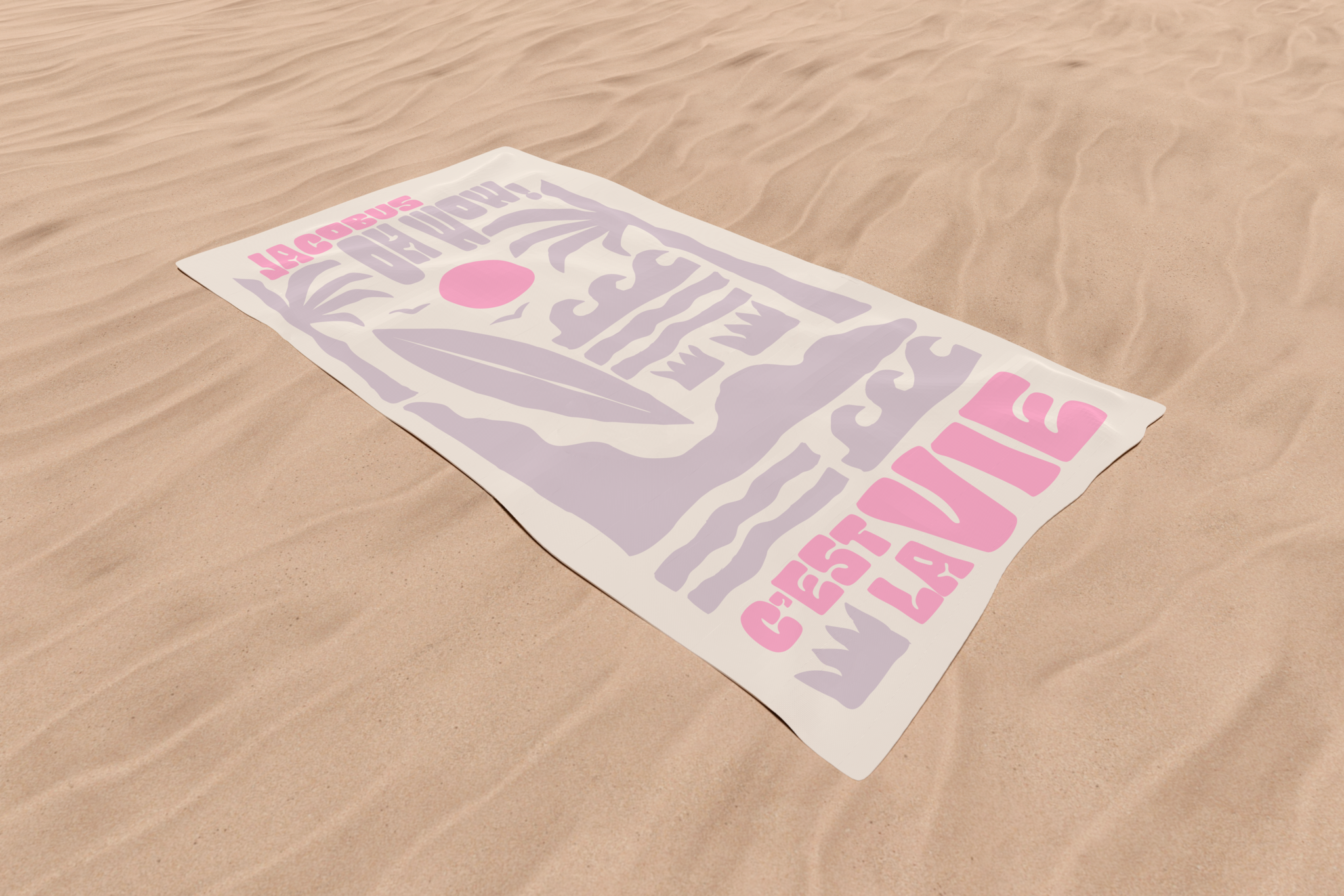 Serviette de Plage C'EST LA VIE