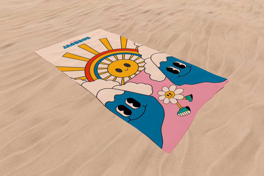 Serviette de Plage FLOWER POWER