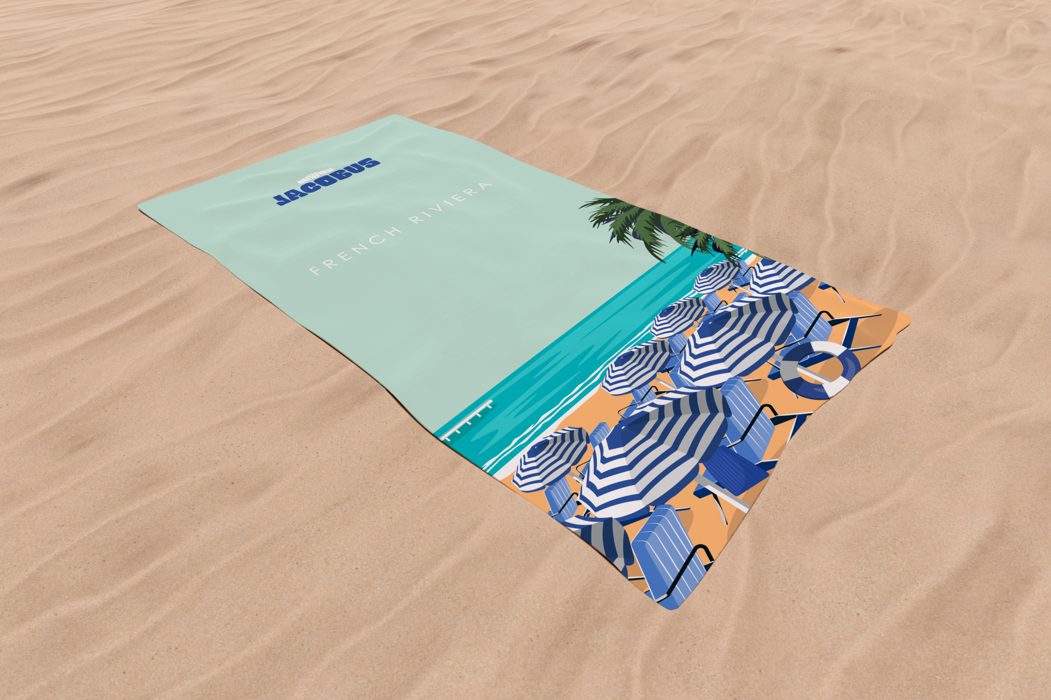 Serviette de Plage FRENCH RIVIERA