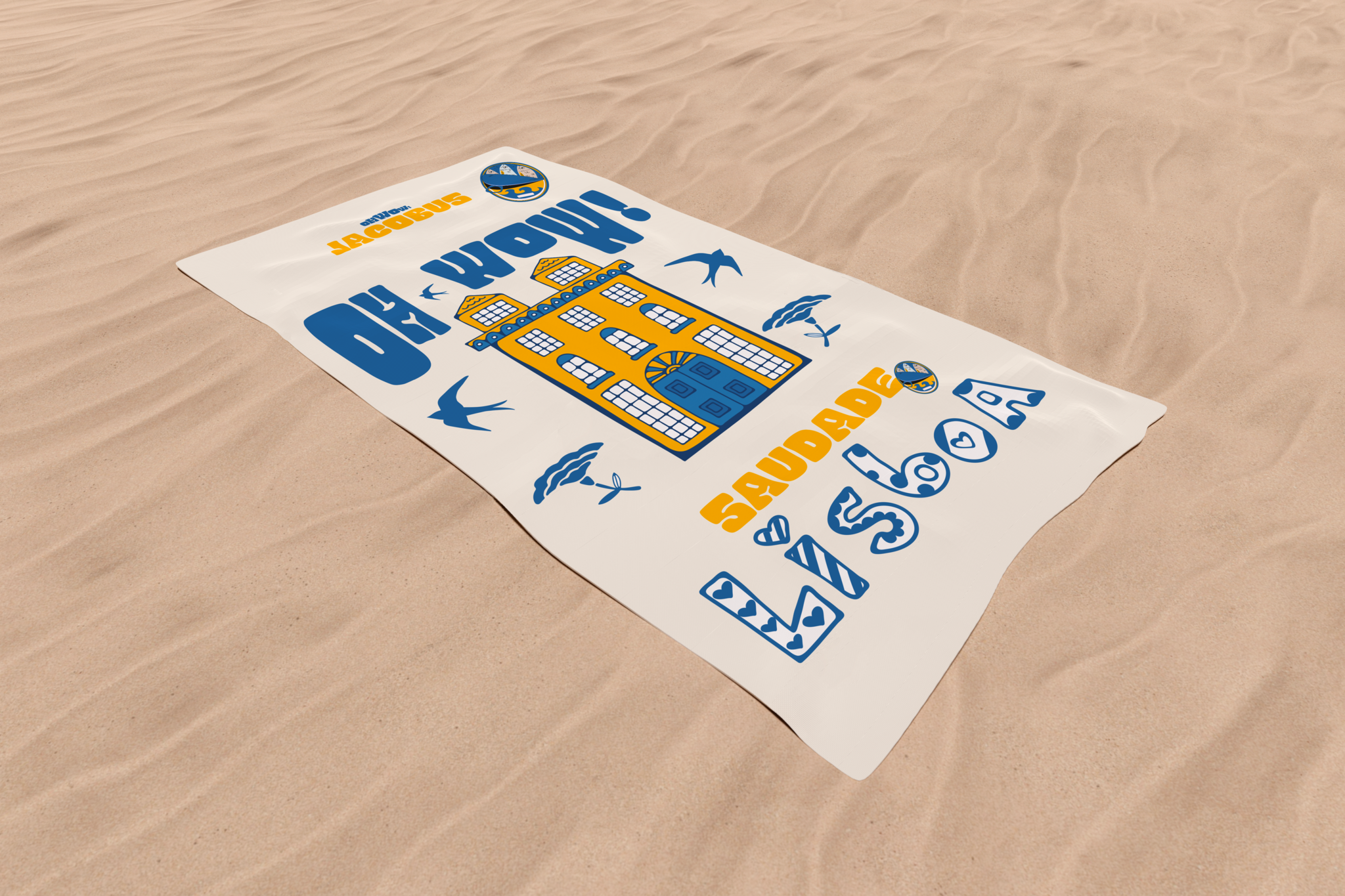 Serviette de Plage SAUDADE LISBOA