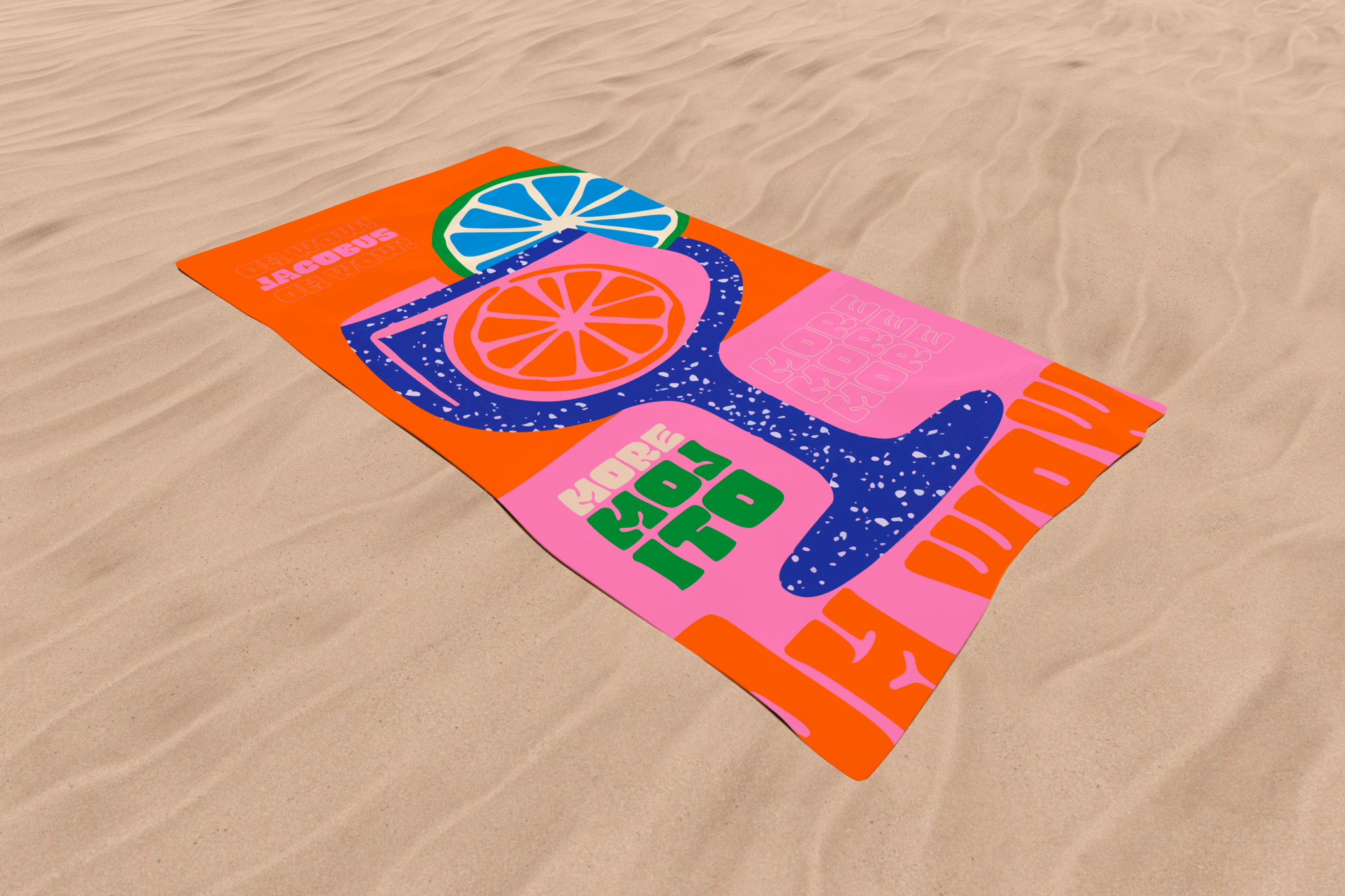 Serviette de Plage MORE MOJITOS