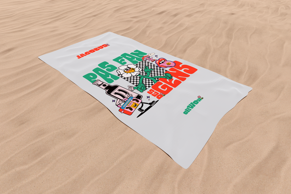 Serviette de Plage PAS FAN DES GENS
