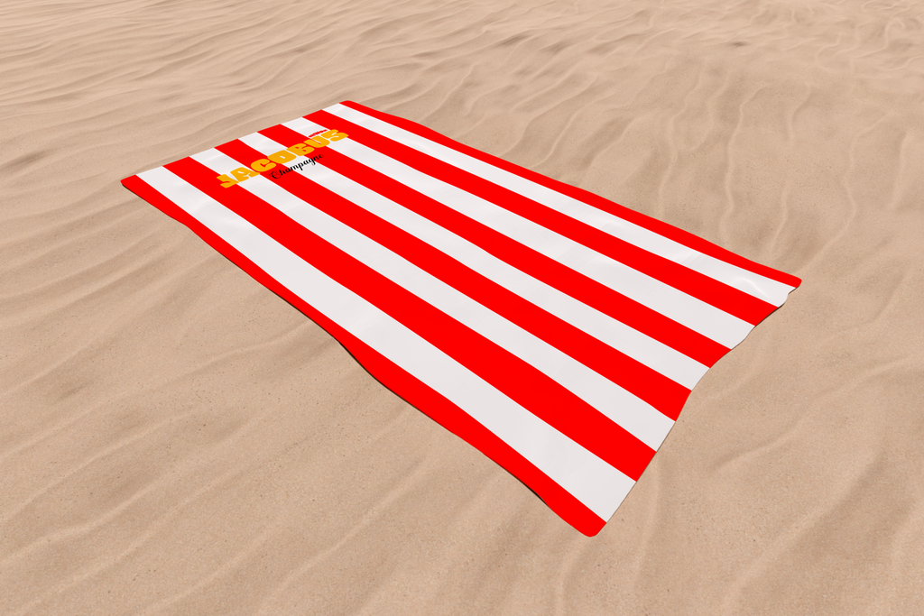 Serviette de Plage ROUGE CHAMPAGNE