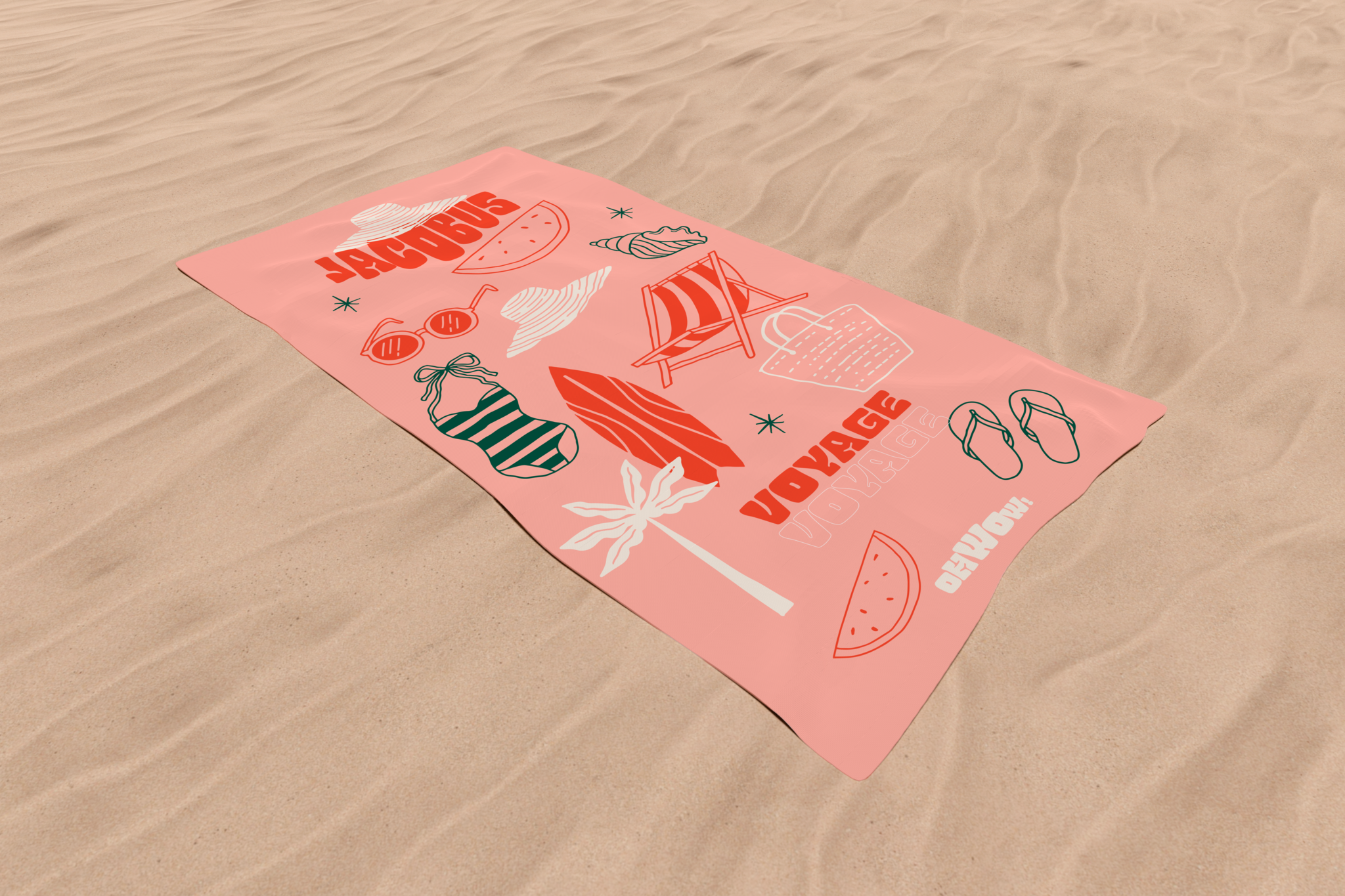 Serviette de Plage LA BAROUDEUSE