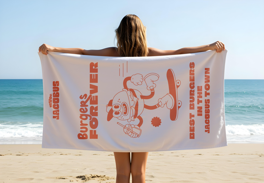 Serviette de Plage BURGERS FOREVER