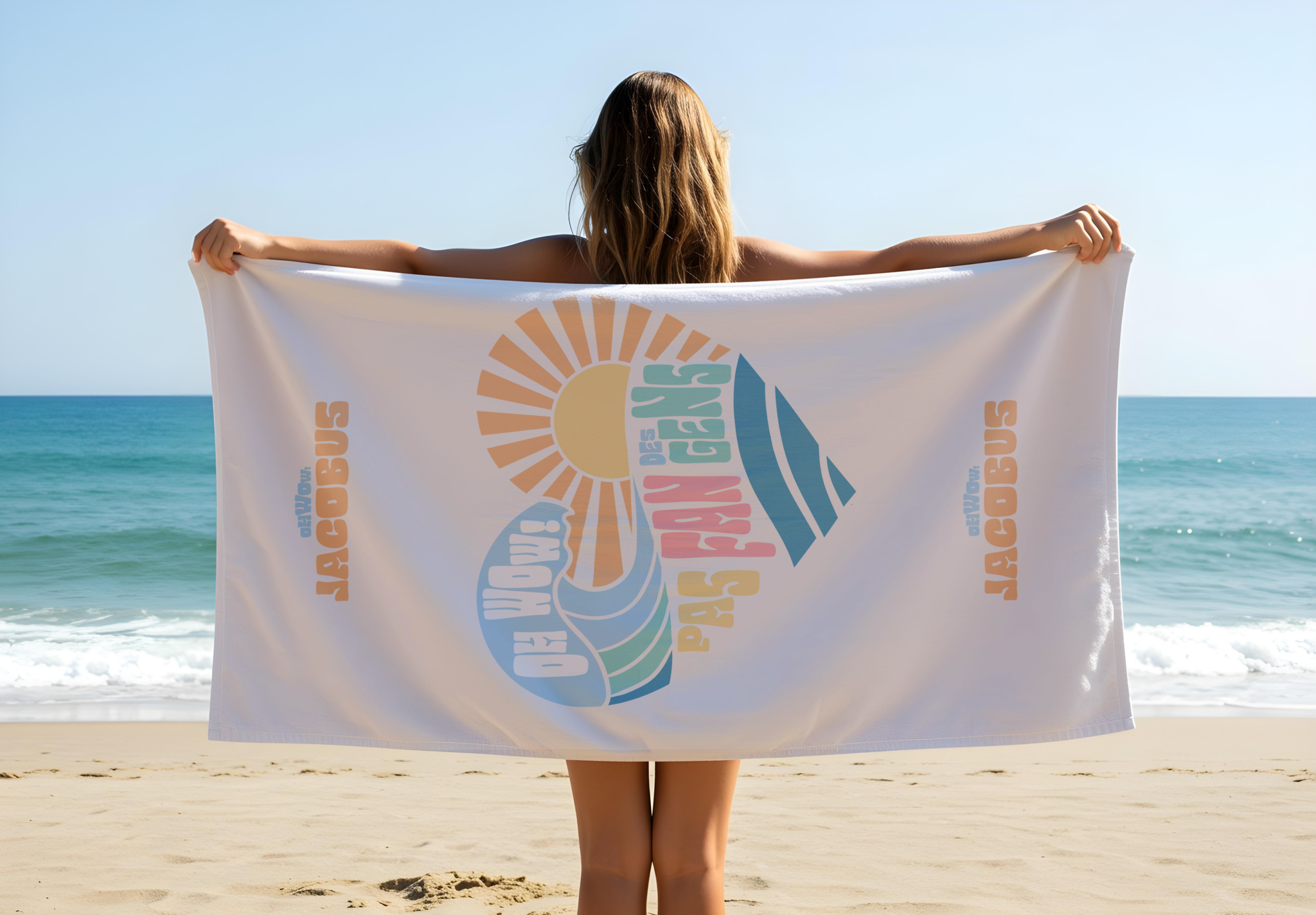Serviette de Plage COEUR SUR TOI