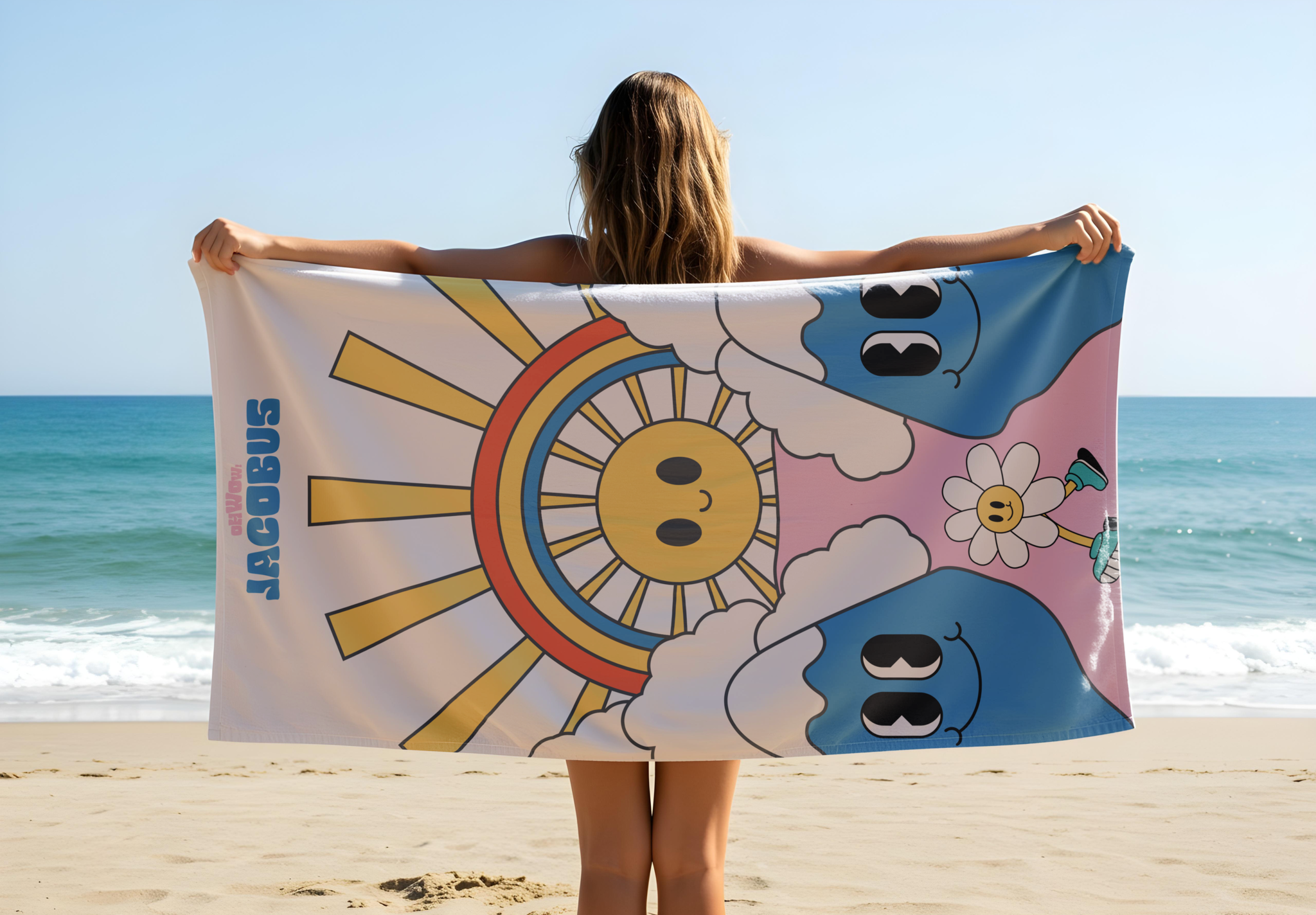 Serviette de Plage FLOWER POWER