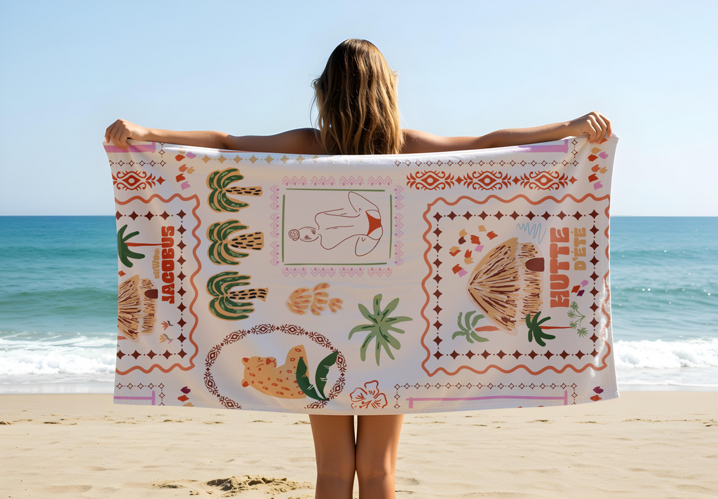Serviette de Plage HUTTE D'ÉTÉ