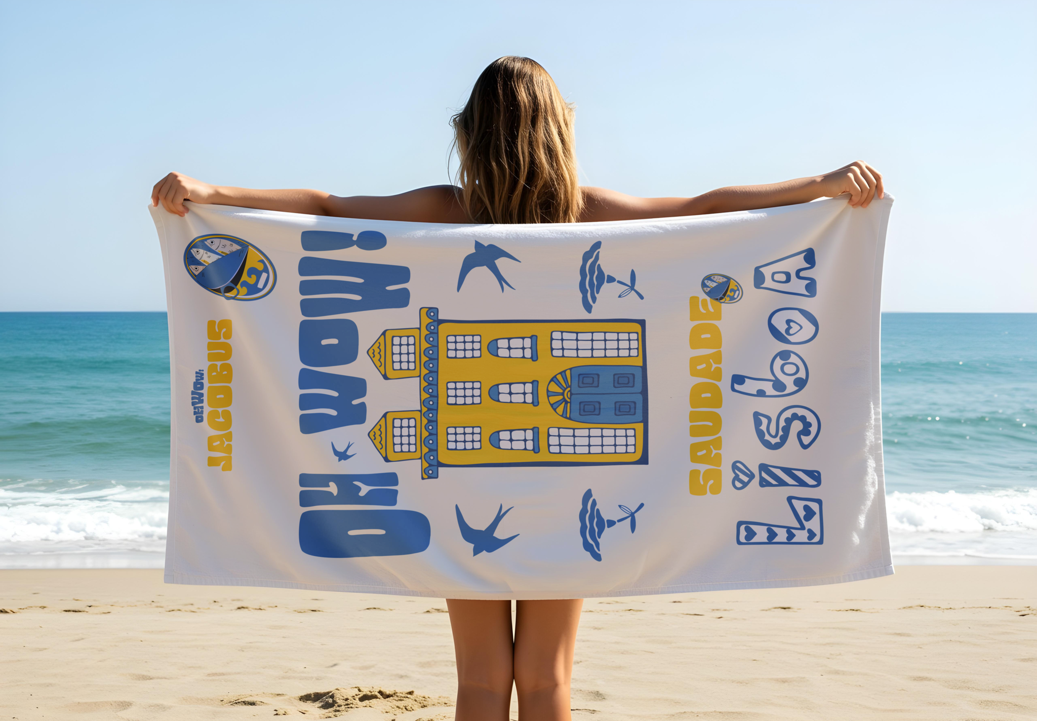 Serviette de Plage SAUDADE LISBOA