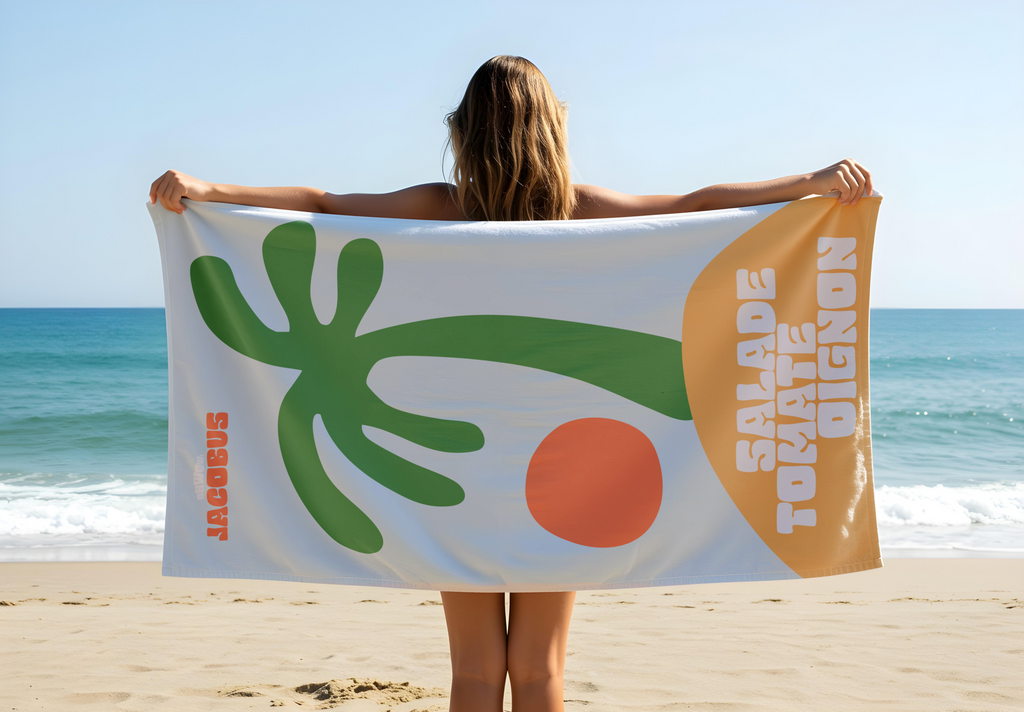Serviette de Plage SALADE TOMATE OIGNON